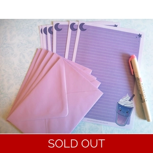 Galaxy Drink Letter witing paper + Envelopes