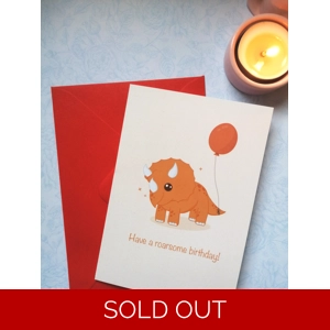 Have a roarsome birthday card