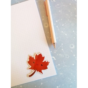 Maple Leaf Autumn Sticker