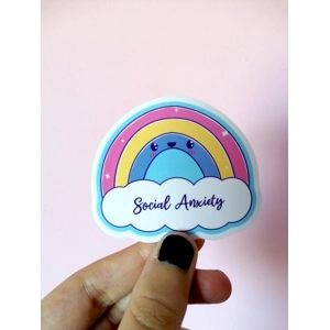Social Anxiety Sticker