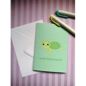 You are turtle Awesome, Recycled card