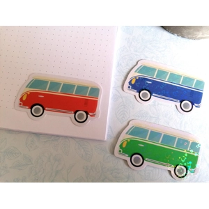 HOLOGRAPHIC Camper Van Sticker pack