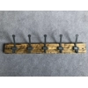 Rustic five-hook coat hook