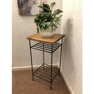 Pine-topped Side Table