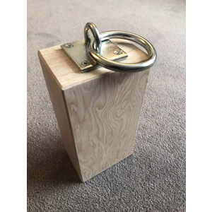 Redwood white doorstop