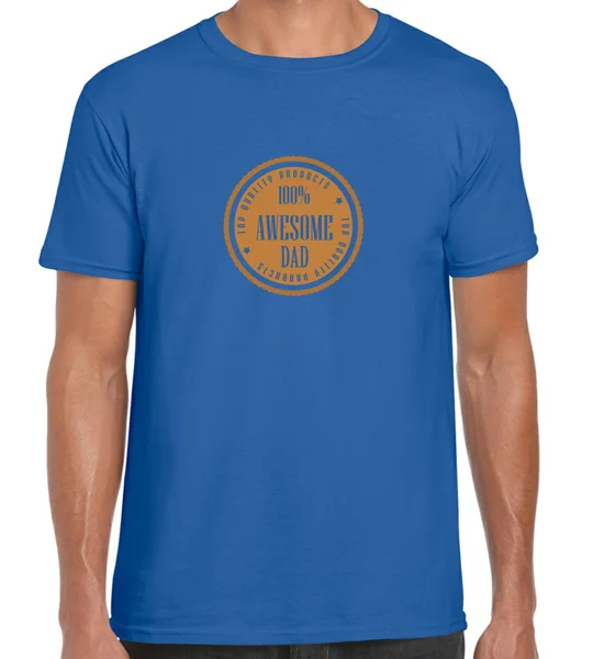 100% Awesome Dad T-Shirt