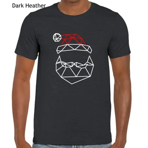 Geometric Santa T-Shirt