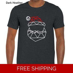 Geometric Santa T-Shirt