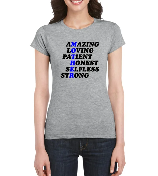 Mother's Day Acrostic Ladies T-Shirt