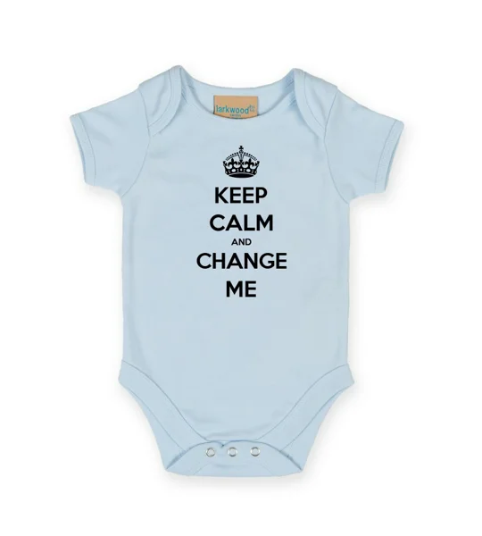 Keep Calm And Change Me Babygrow