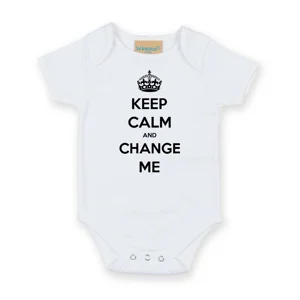 Keep Calm And Change Me Babygrow