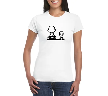 Charlie Brown & Snoopy Ladies T-Shirt