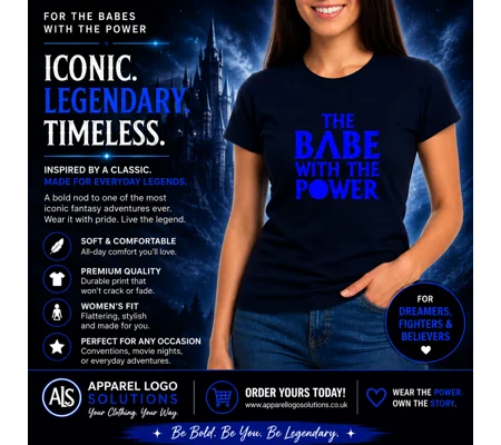 Babe With The Power Ladies T-Shirt