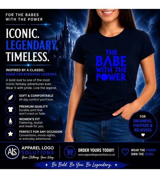 Babe With The Power Ladies T-Shirt