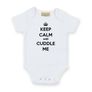 Keep Calm And Cuddle Me Babygrow