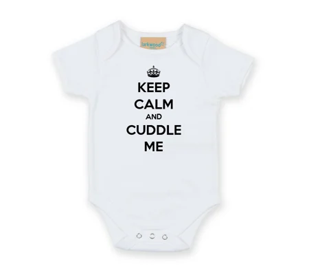 Keep Calm And Cuddle Me Babygrow
