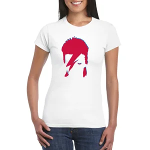 David Bowie 2 Colour Aladdin Sane Ladies T-Shirt