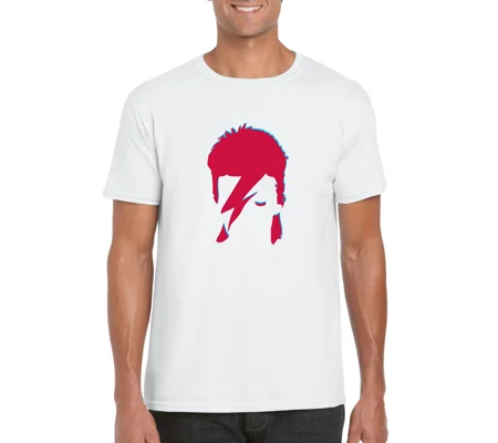 David Bowie 2 Colour Aladdin Sane T-Shirt