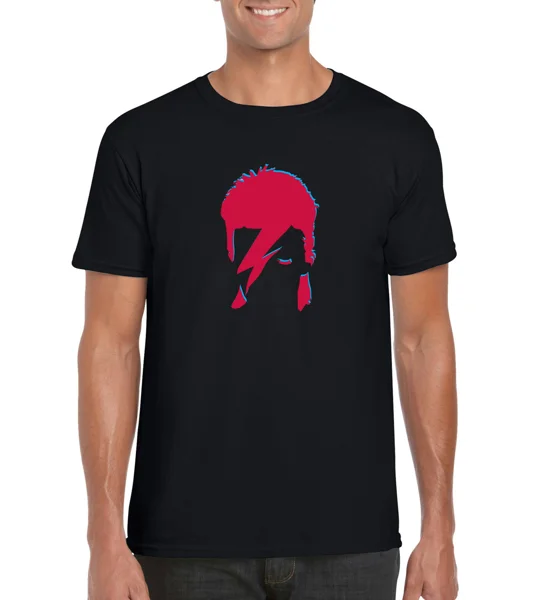 David Bowie 2 Colour Aladdin Sane T-Shirt