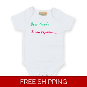 Dear Santa, I Can Explain Babygrow