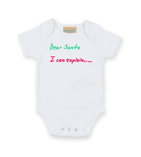 Dear Santa, I Can Explain Babygrow