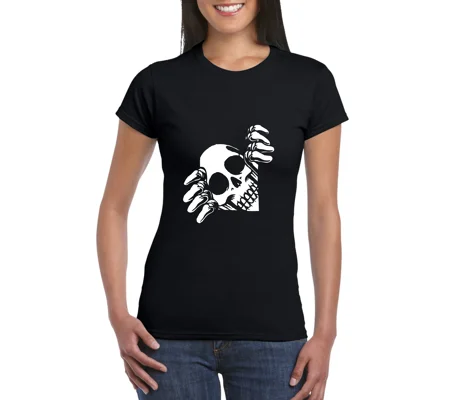 Escaping Skeleton Ladies T-Shirt