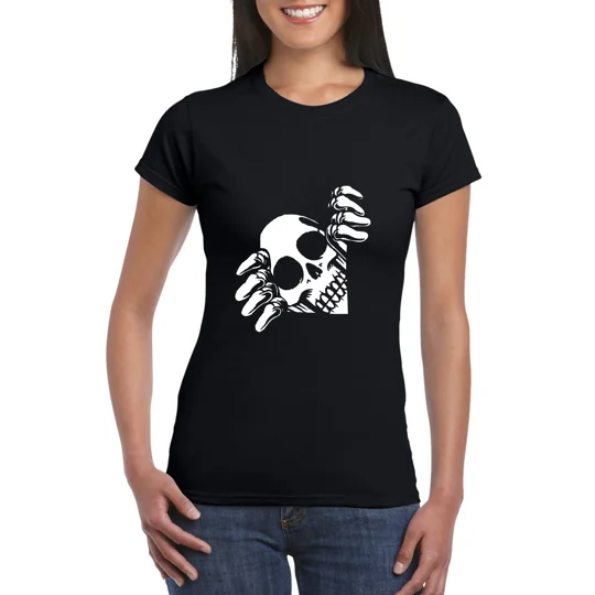 Escaping Skeleton Ladies T-Shirt