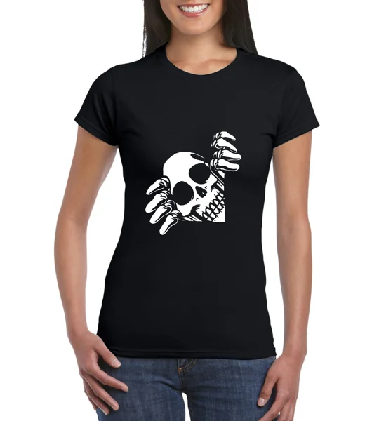 Escaping Skeleton Ladies T-Shirt