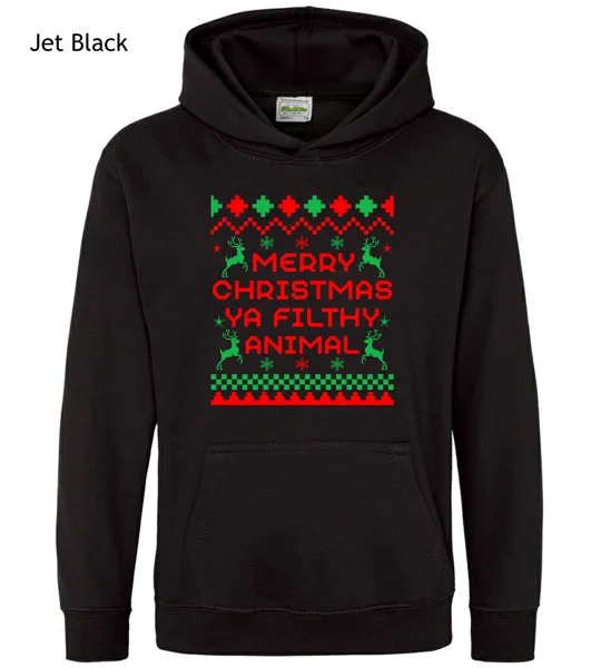 Merry Christmas Ya Filthy Animal Hoodie