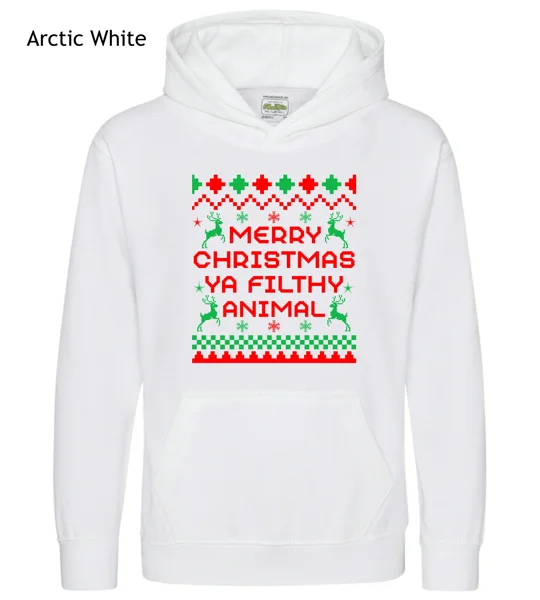 Merry Christmas Ya Filthy Animal Hoodie