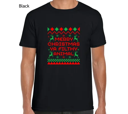 Merry Christmas Ya Filthy Animal T-Shirt