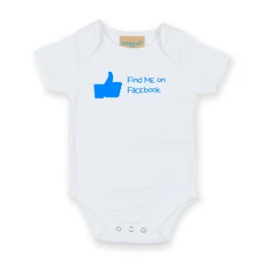 Find Me On Facebook Babygrow