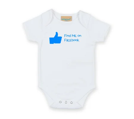 Find Me On Facebook Babygrow