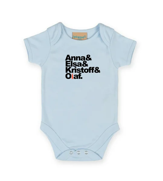 Frozen Band Name Babygrow