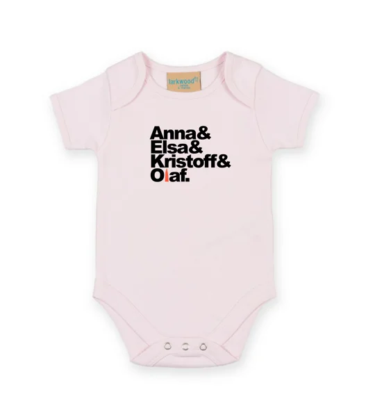 Frozen Band Name Babygrow