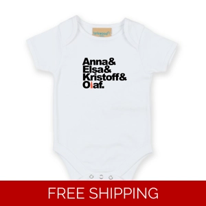 Frozen Band Name Babygrow