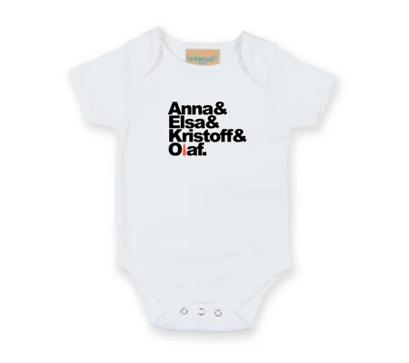 Frozen Band Name Babygrow