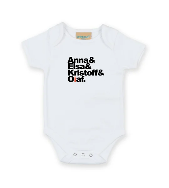 Frozen Band Name Babygrow