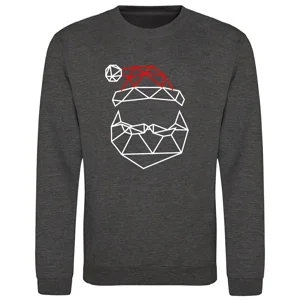 Geometric Santa Sweatshirt
