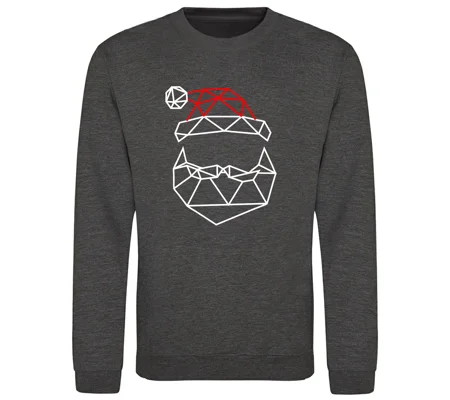 Geometric Santa Sweatshirt