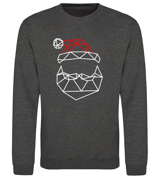 Geometric Santa Sweatshirt