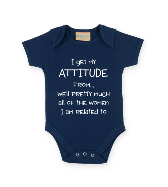 I Get My Attitude Babygrow