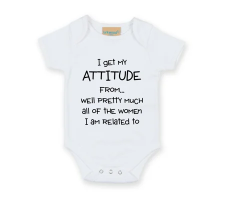 I Get My Attitude Babygrow