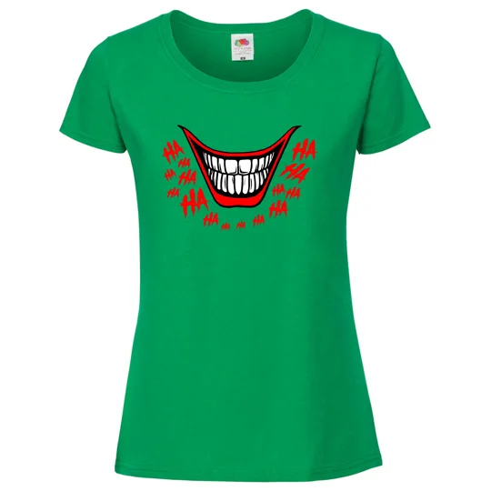 Joker Style Smile Ladies T-Shirt