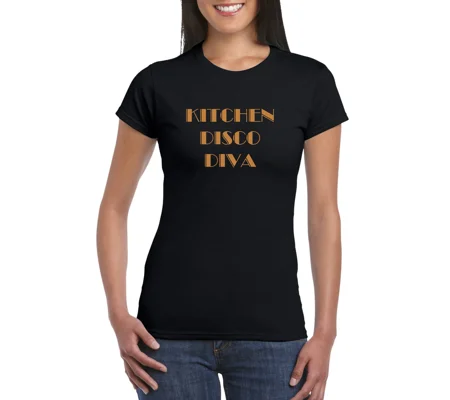 Kitchen Disco Diva Ladies T-Shirt