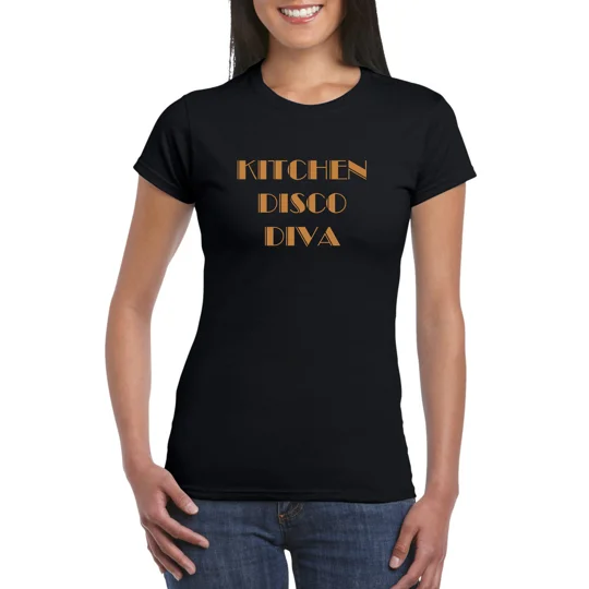 Kitchen Disco Diva Ladies T-Shirt