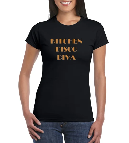 Kitchen Disco Diva Ladies T-Shirt