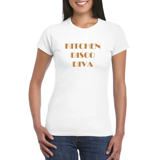 Kitchen Disco Diva Ladies T-Shirt