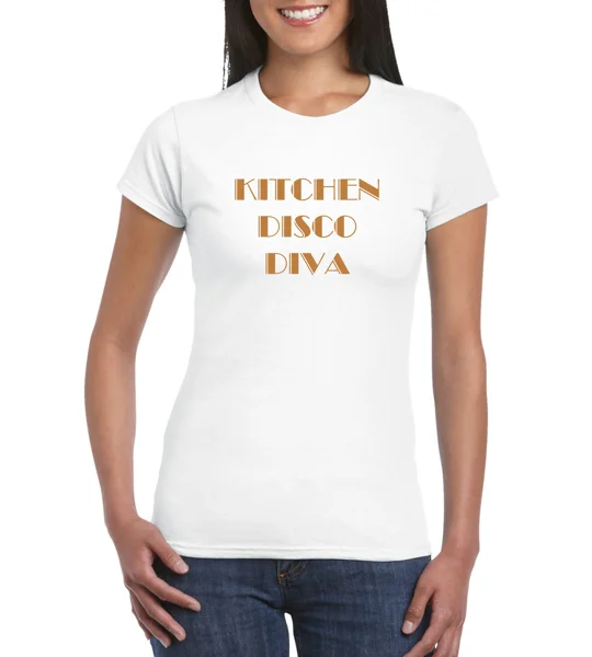 Kitchen Disco Diva Ladies T-Shirt