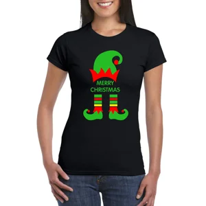 Merry Christmas Elf Ladies T-Shirt